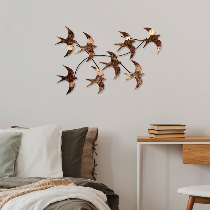 Wallity Flying Birds 3 Escultura de pared de metal Multicolor Wallity Flying Birds 3 Escultura de pared de metal Multicolor